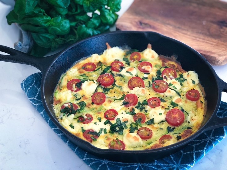 Miðvikudagur - Eggjakaka með kúrbít og Ostakubbi