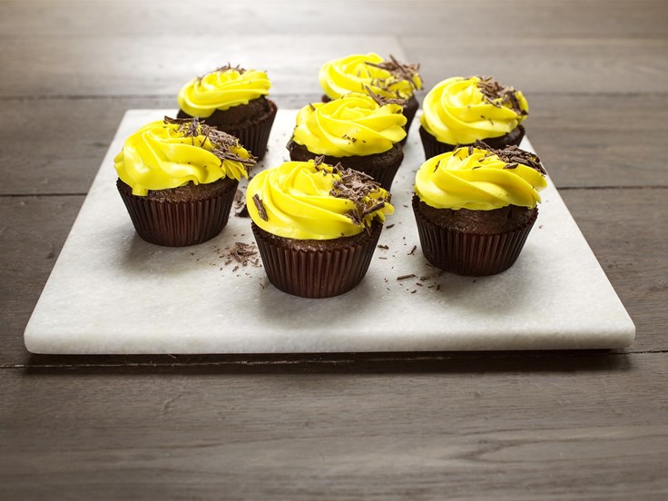 Laugardagur – Súkkulaðibollakökur með hvítsúkkulaðikremi