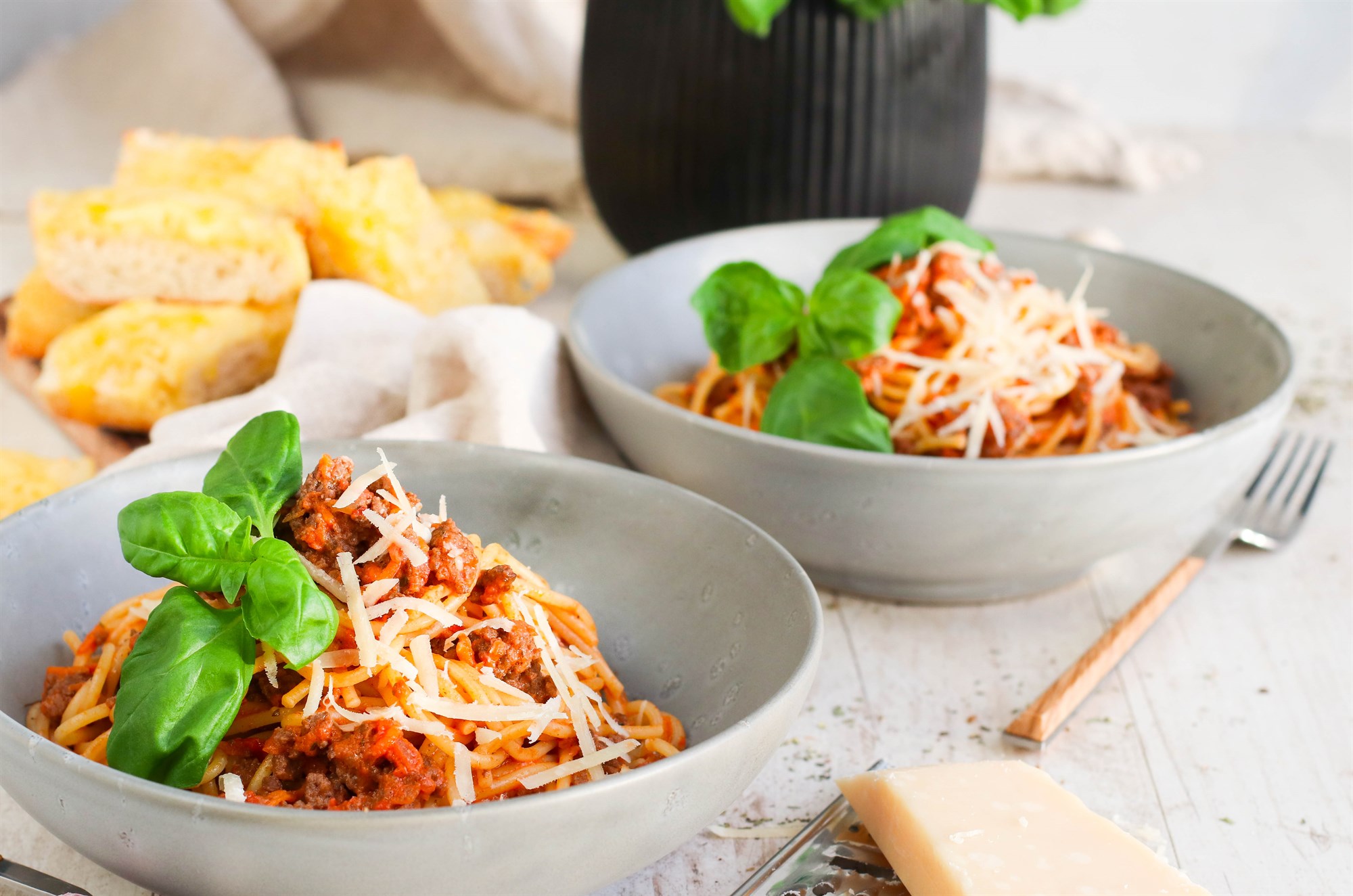 Rjómakennt spaghettí bolognese