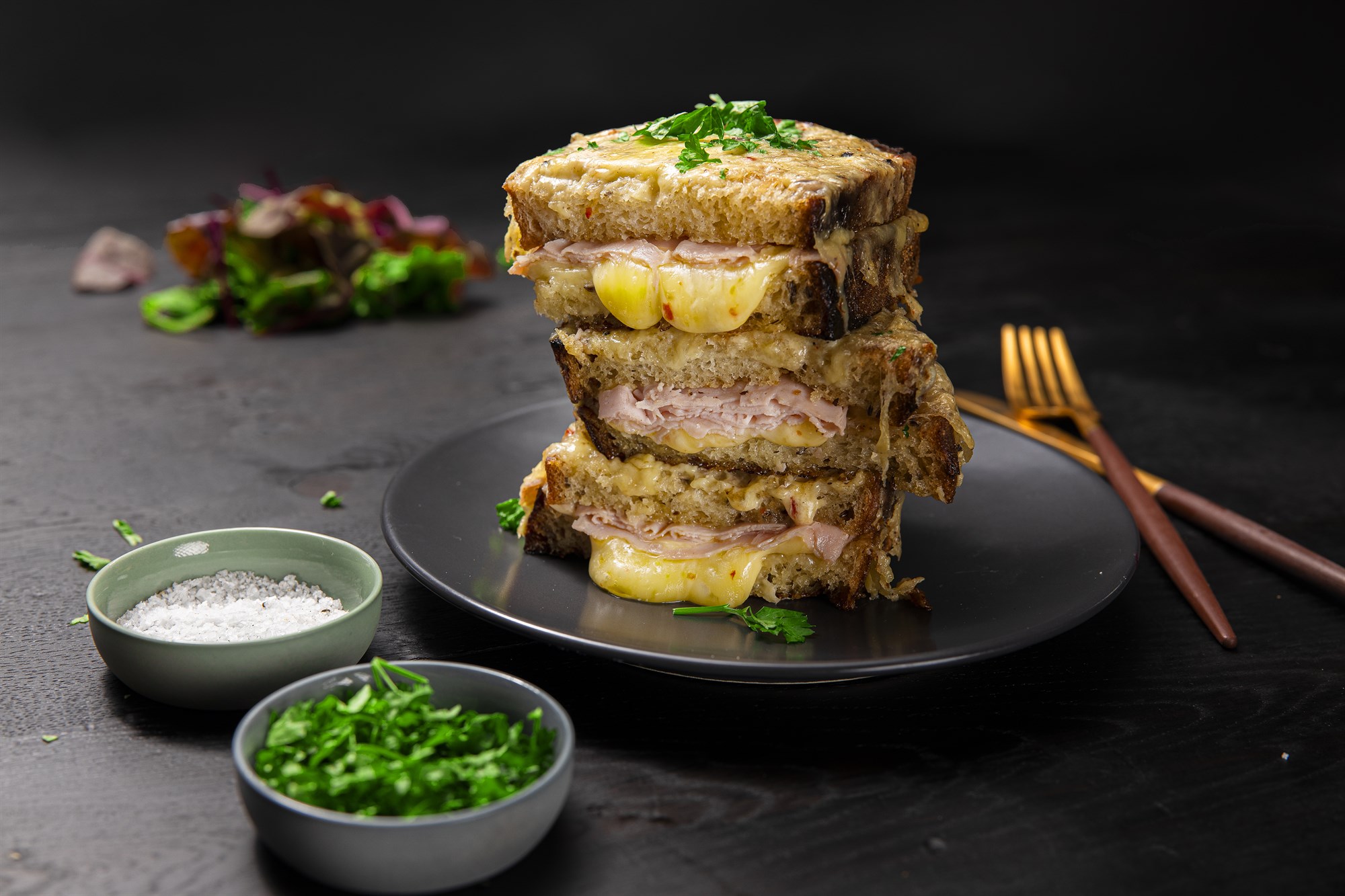 Croque monsieur með Óðalsostum