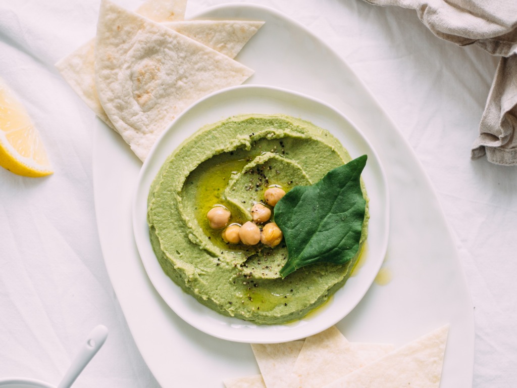 Grænertu hummus