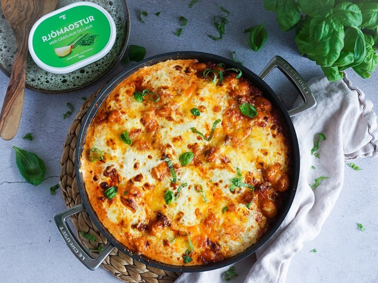 Miðvikudagur – Gratínerað gnocchi með hakki og ostasósu