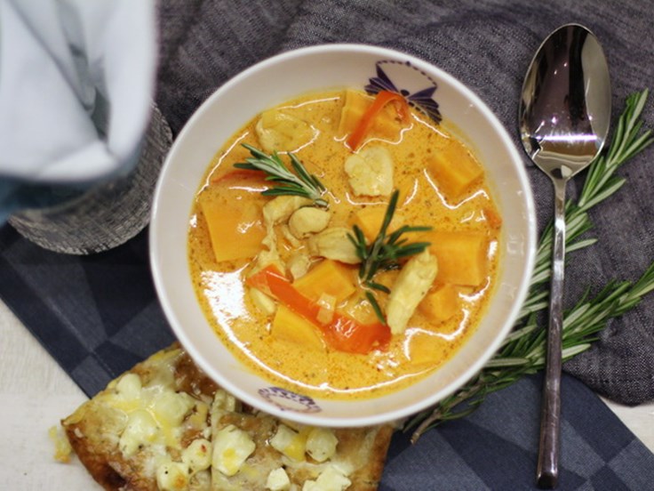 Miðvikudagur - Indversk kjúklingasúpa