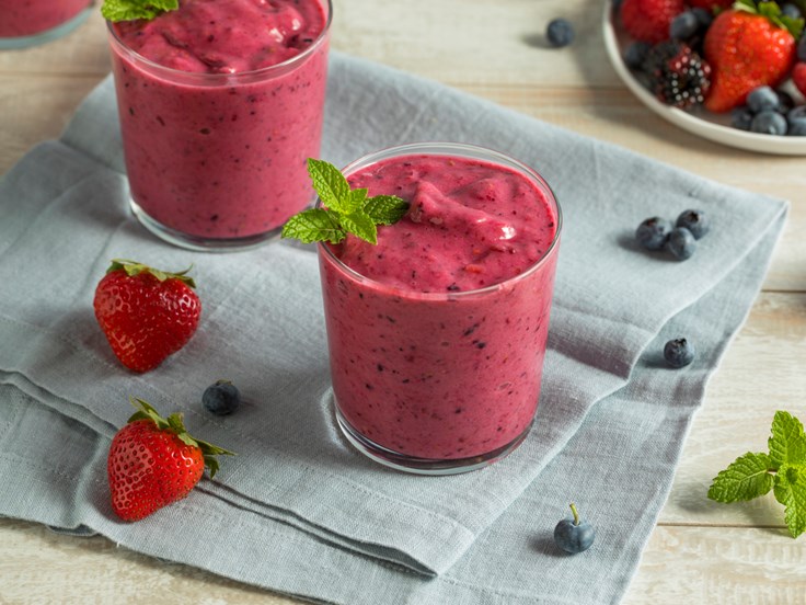 Fimmtudagur - KEA skyr boost með berjum og chia fræjum