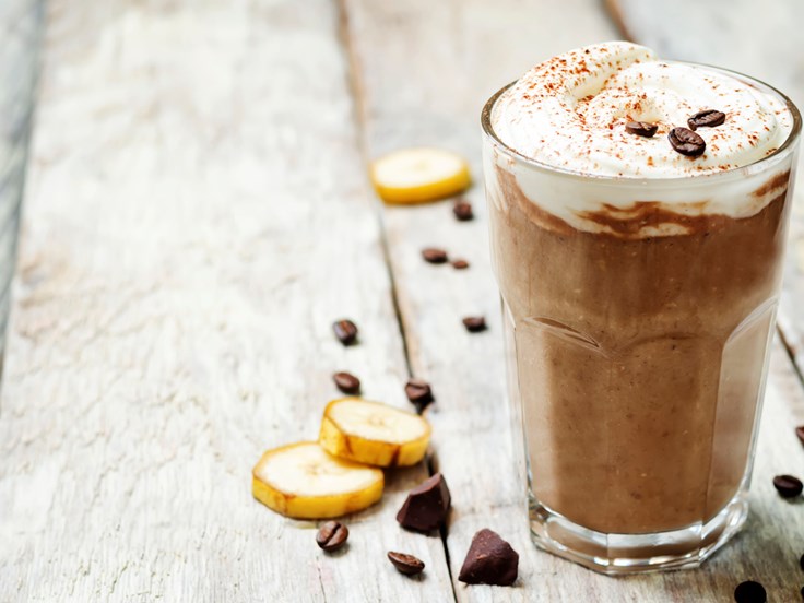 Fimmtudagur - Skyr boost með kaffi, súkkulaði og pekanhnetum