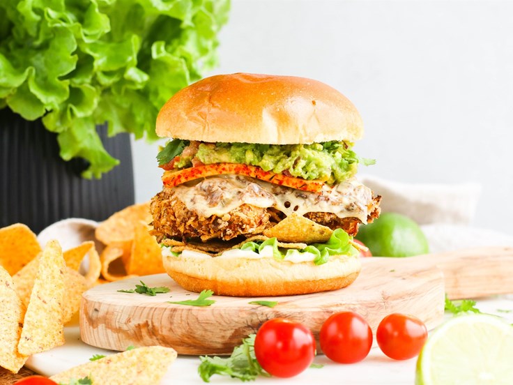 Föstudagur – Kjúklingaborgari með Mexíkóosti