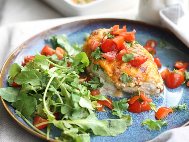 Miðvikudagur - Kjúklingaréttur með rjómaostasósu, beikoni og cheddar