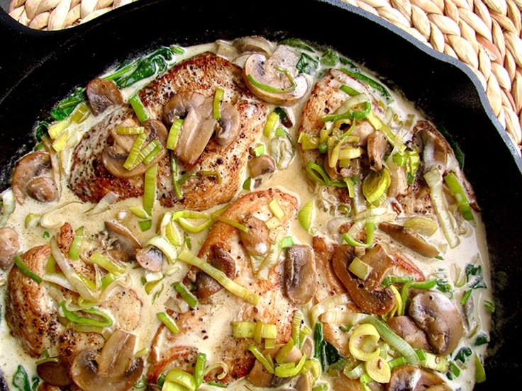 Föstudagur – Kjúklingur í hvítvínsrjómasósu