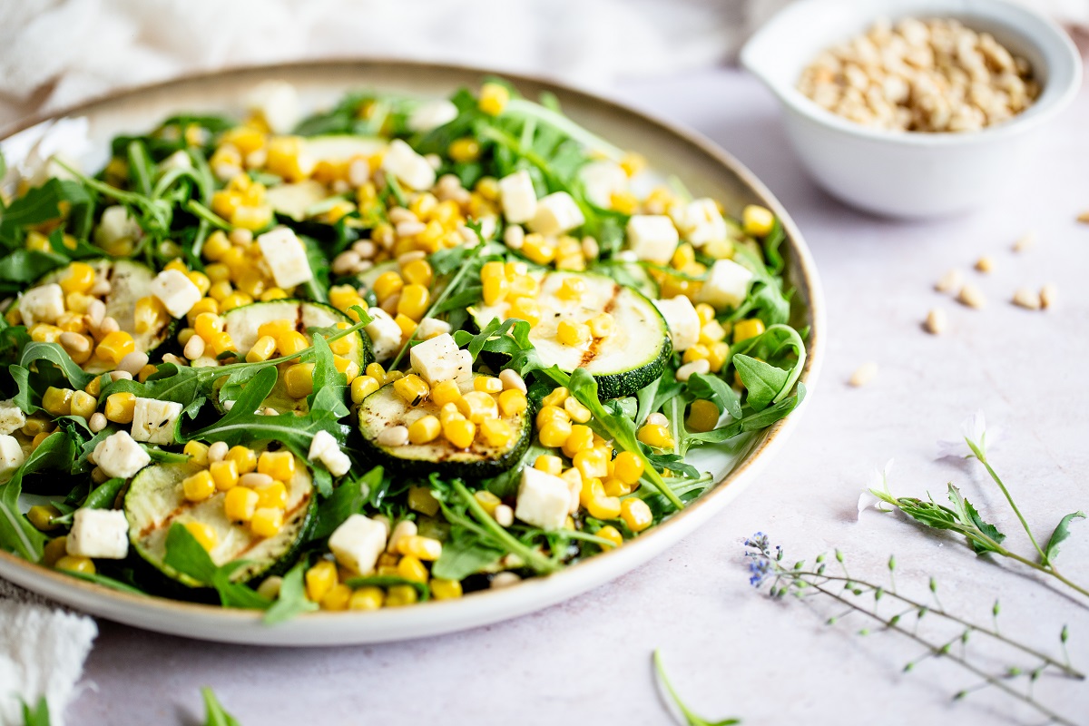 Einfalt og einstaklega gott kúrbíts salat