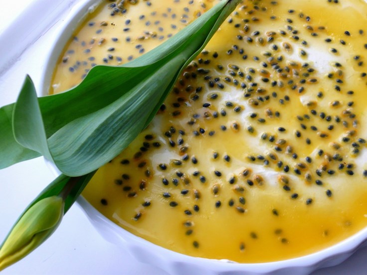 Skyrterta með oreo og ástaraldin