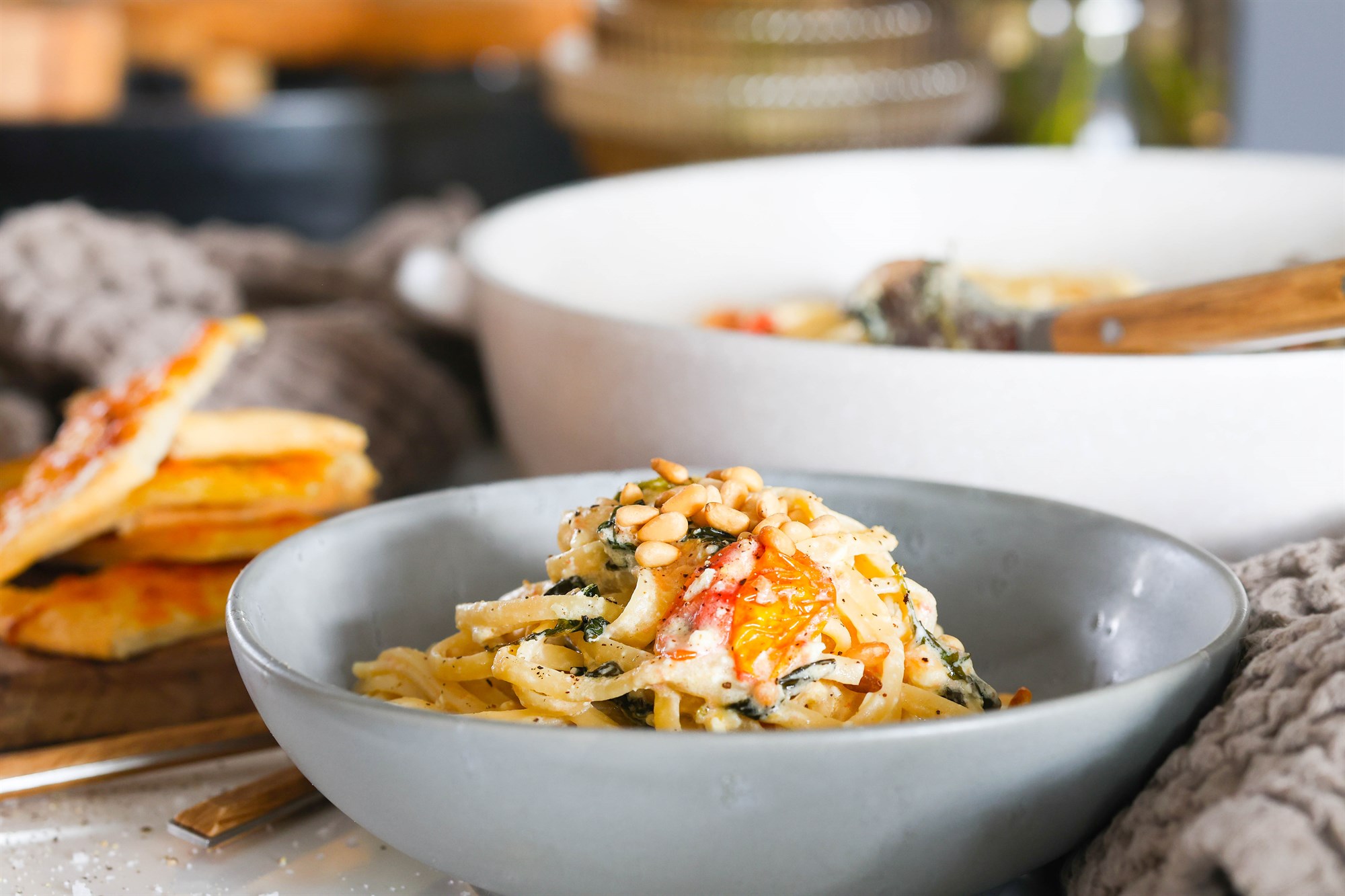 Linguine í ostasósu