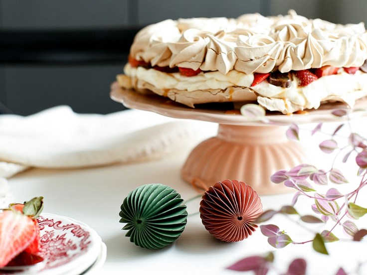 Marengsterta með þrist og jarðarberjum