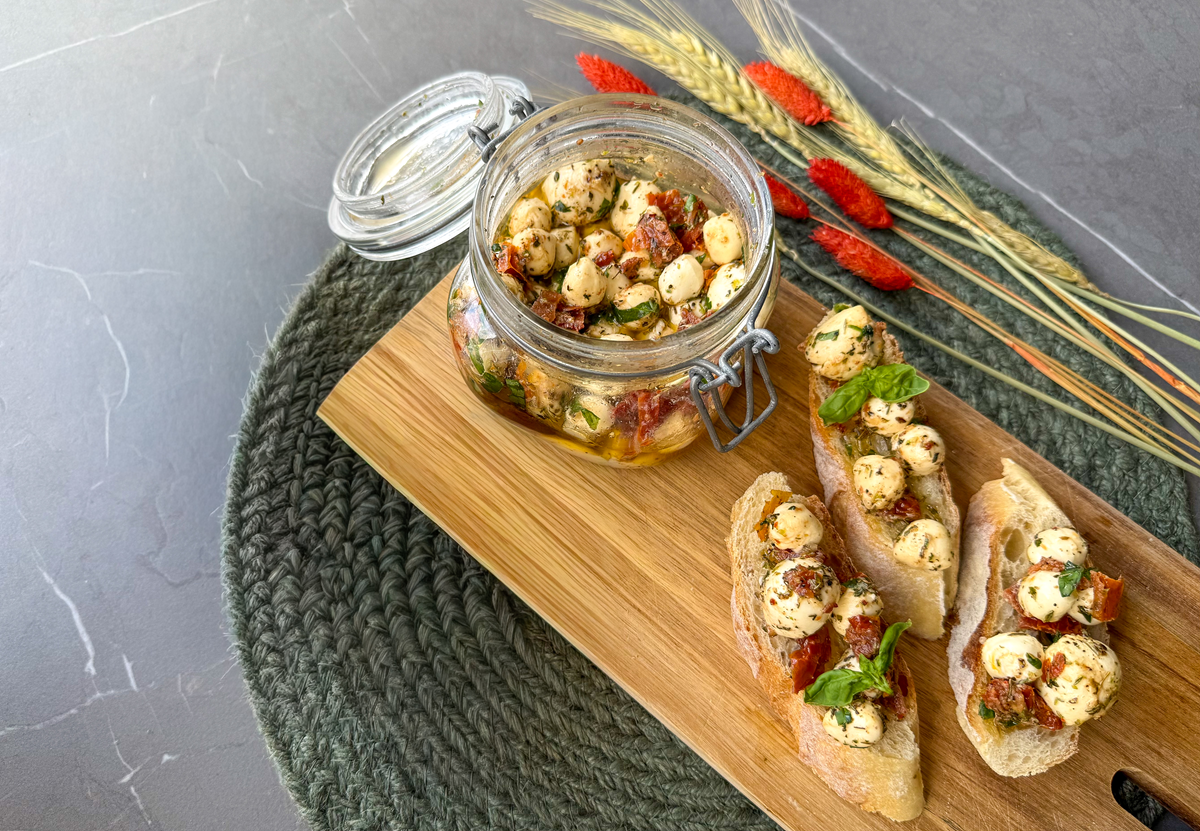 Marineraður mozzarella