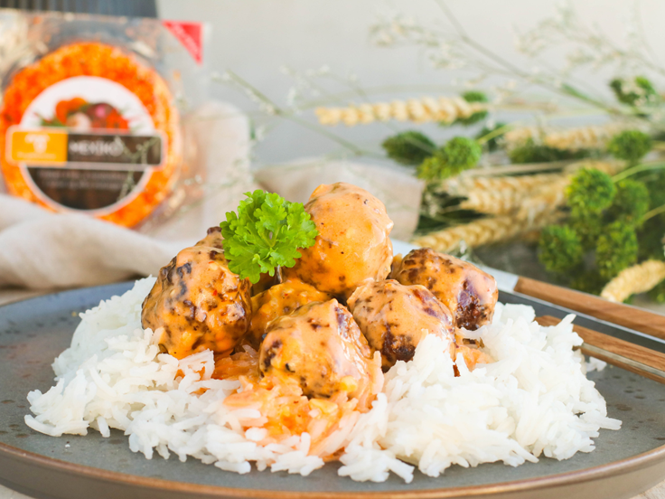 Miðvikudagur – Mexíkóbollur í rjómasósu