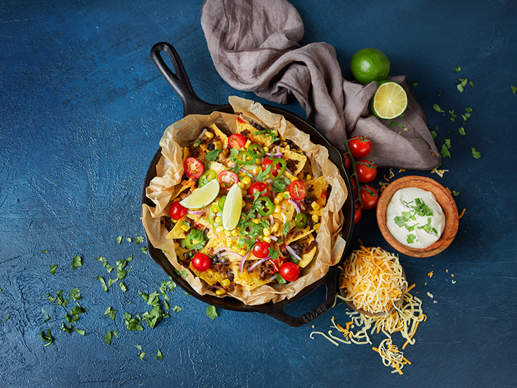 Þriðjudagur - Nachos með nautahakki og mexíkóskri ostablöndu