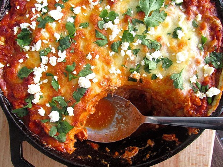 Laugardagur - Mexíkóskt kjúklingalasanja og guacamole
