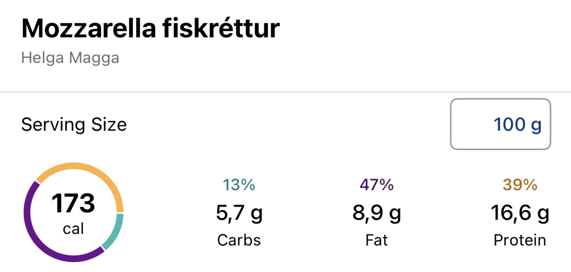 Næringargildi