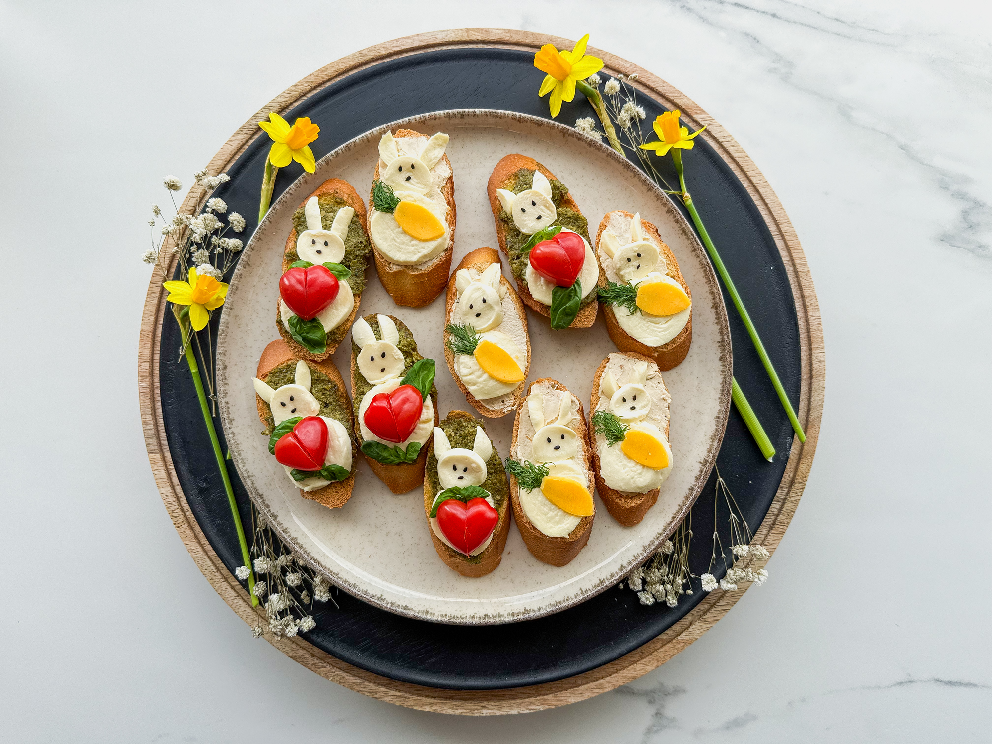 Mozzarella páskakanínur