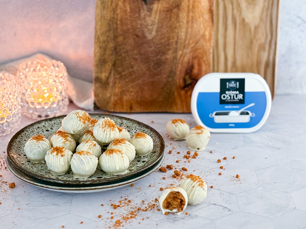 Ostakökukúlur með Biscoff