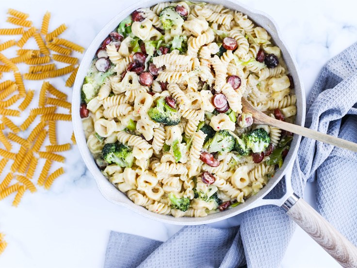 Þriðjudagur - Ostapasta með Óðals Havarti krydd