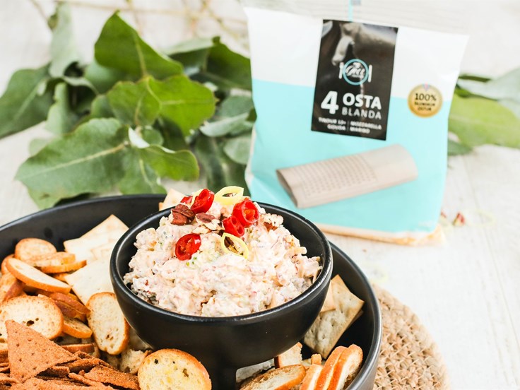 Fimmtudagur - Ostasalat með beikoni og chili