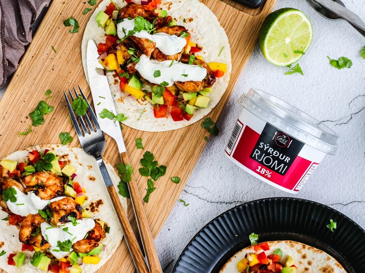 Mánudagur – Ómótstæðilegt risarækjutaco