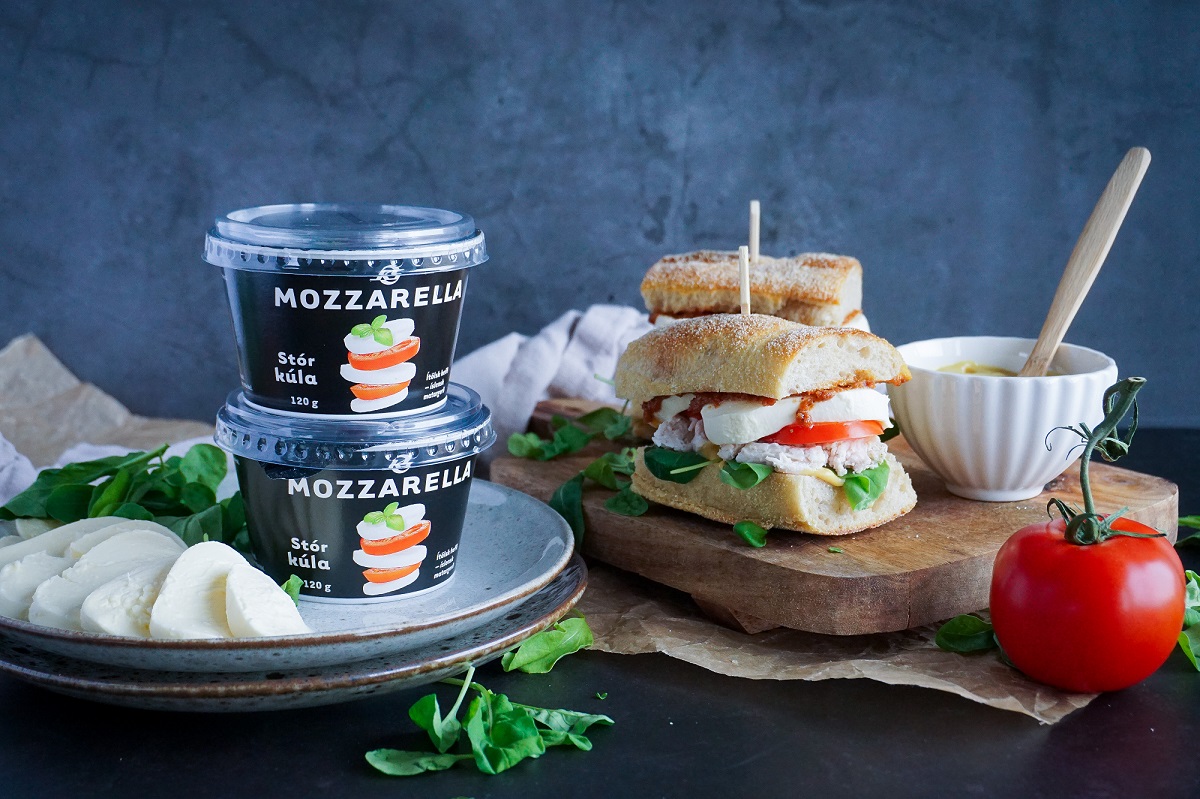 Samloka með mozzarella og kjúkling