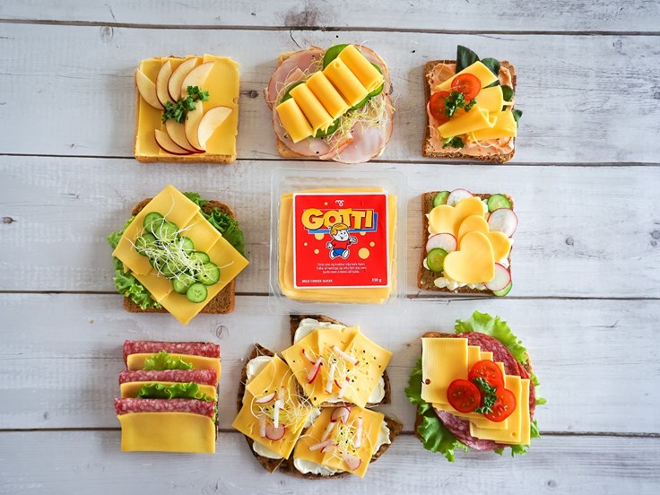 Þriðjudagur – Smurbrauðsneiðar með Gotta osti