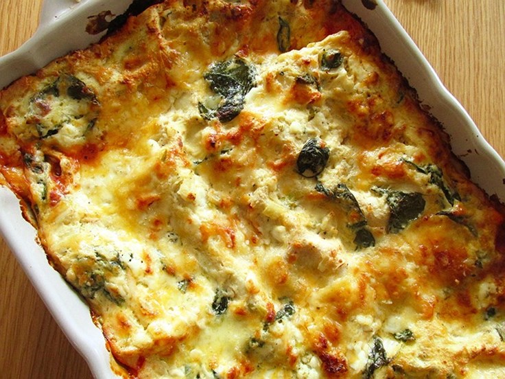 Laugardagur - Fljótlegt spínatlasanja