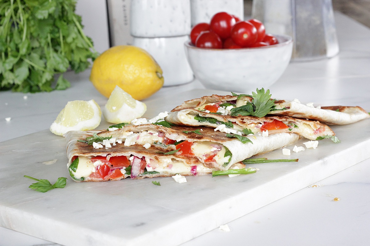Stökkar quesadillas með osti