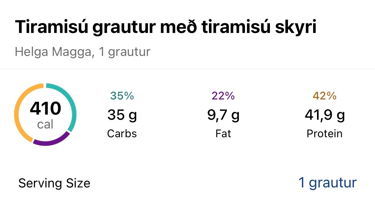 Næringargildi