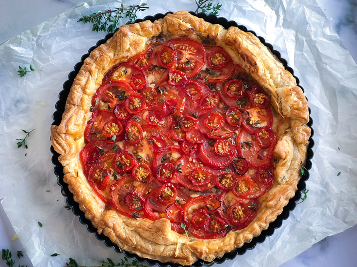 Sunnudagur - Baka með tómötum og Óðals Búra